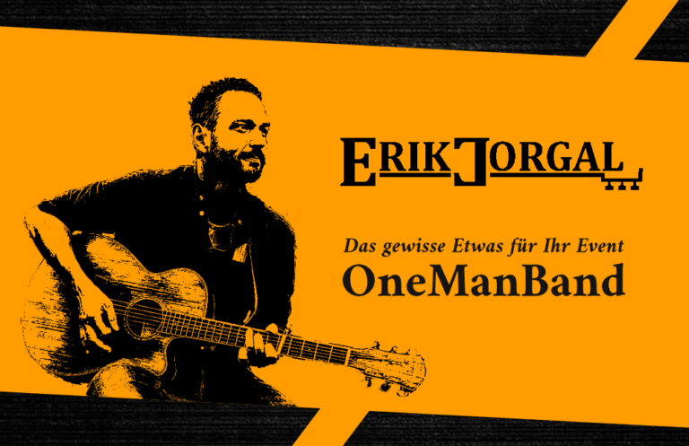 Erik Jorgal Visienkarte - Das gewisse Etwas für Ihr Event - OneManBand