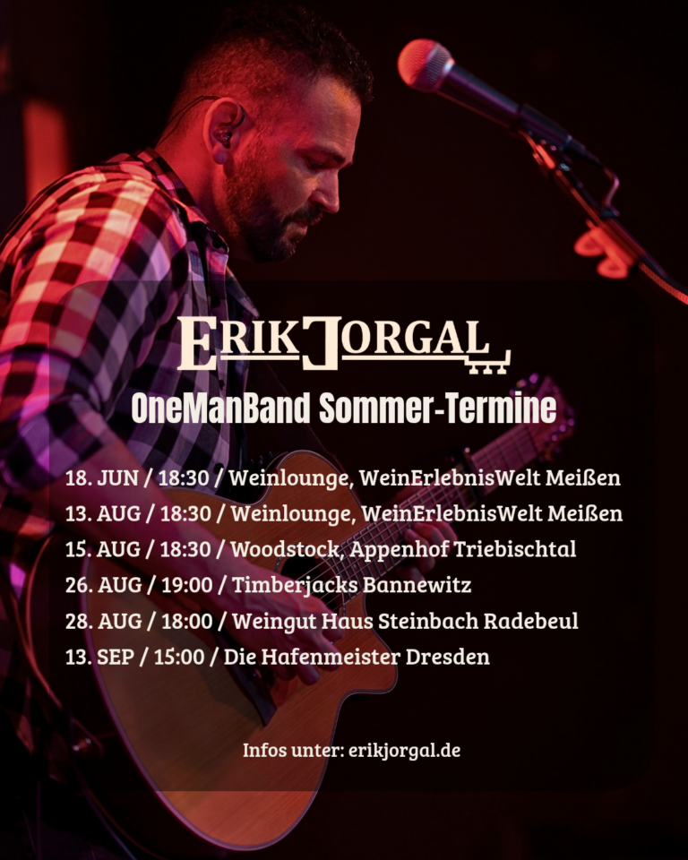 Erik Jorgal Livemusik OneManBand Termine Sommer 2026